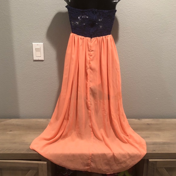 SOLD! Foreign Exchange Lace HighLow TubeTop Dress - Picture 2 of 8